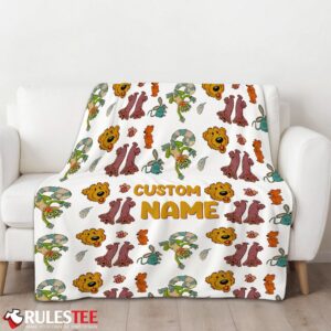 Alternative view of Bear In The Big Blue House Cute Character Blanket Fleece Customized Blanket