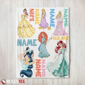 Cartoon Disney Princess Blanket Fleece Customized Blanket