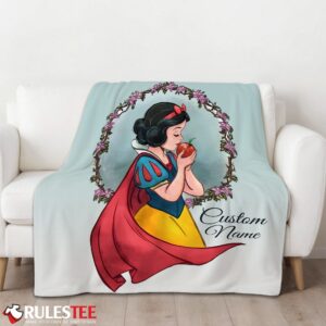 Alternative view of Cartoon Disney Snow White Princess Blanket Fleece Customized Blanket