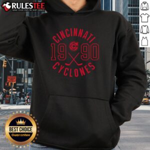 Alternative view of Nice Cincinnati Cyclones 1990 Circle Logo T-Shirt