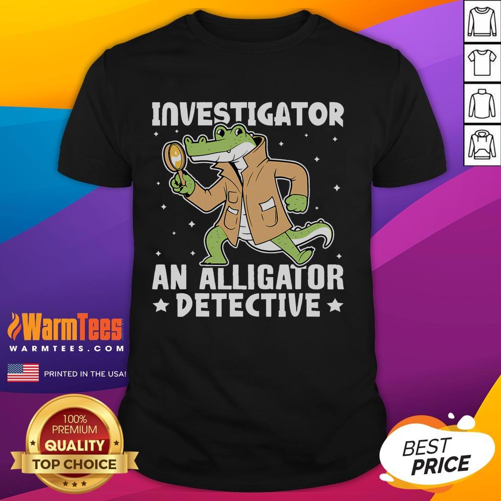 Cute Alligator Investigator An Alligator Detective T-Shirt