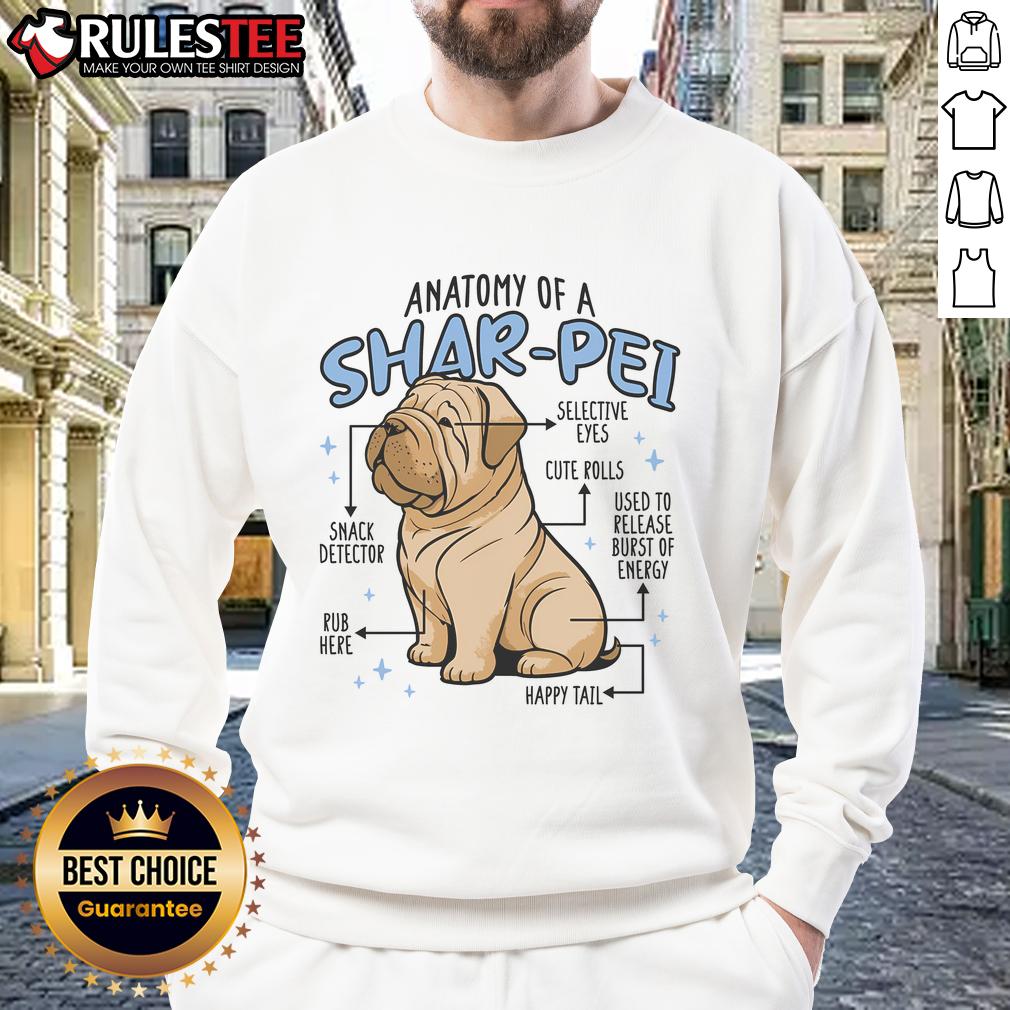 Cute Anatomy Of A Sharpei Dog T-Shirt - Image 5