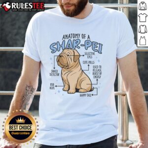 Cute Anatomy Of A Sharpei Dog T-Shirt