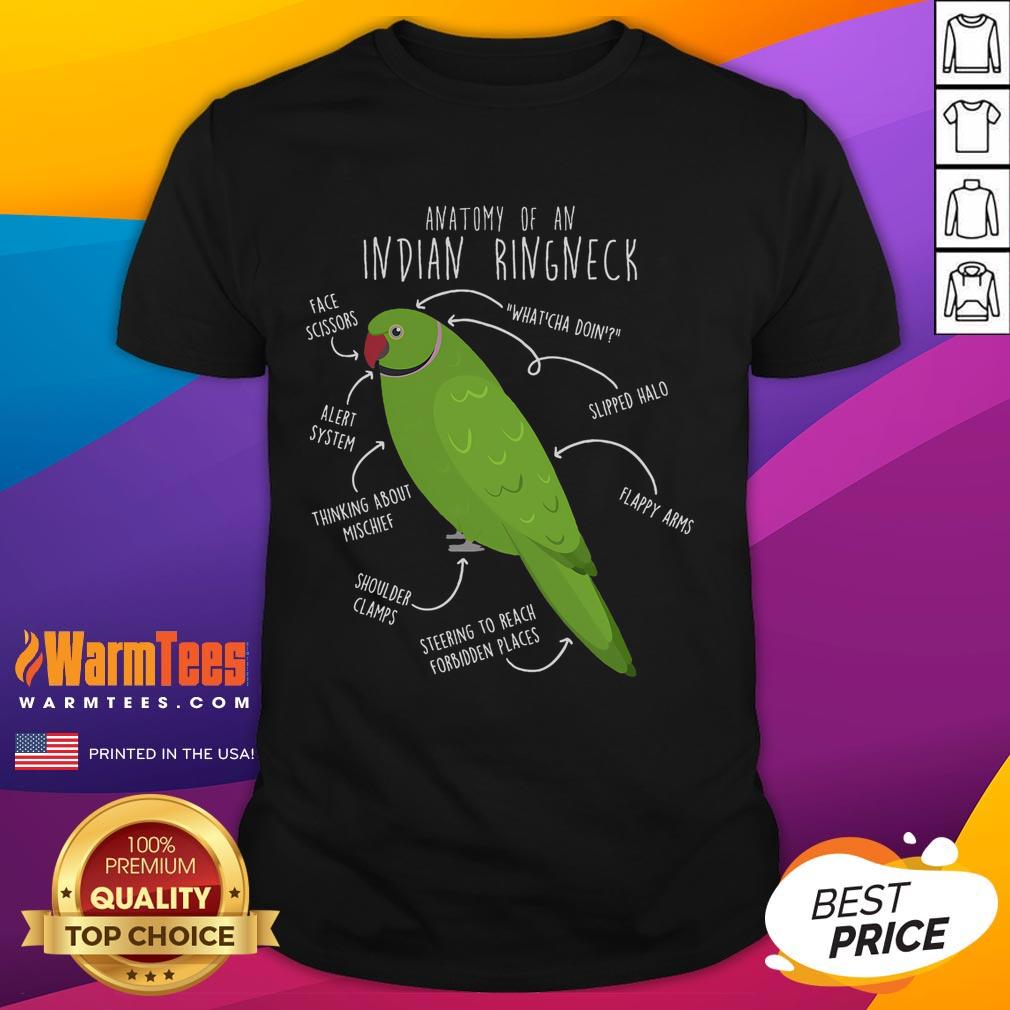 Cute Anatomy Of An Indian Ringneck Parrot T-Shirt