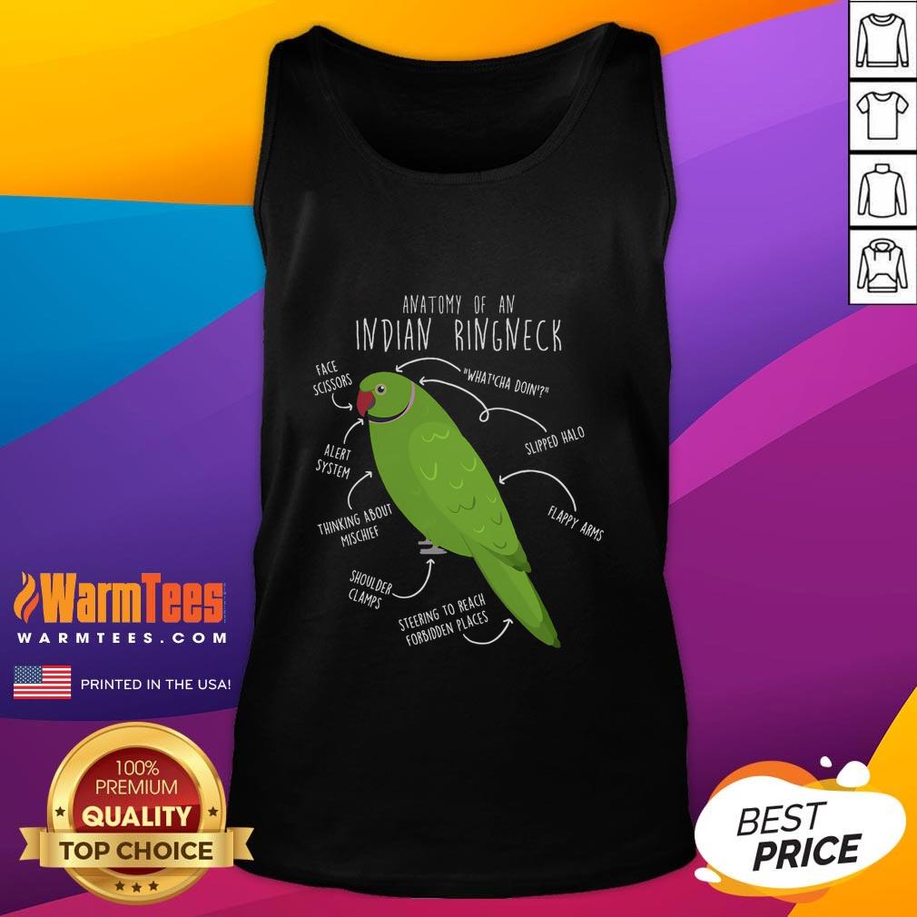 Cute Anatomy Of An Indian Ringneck Parrot T-Shirt - Image 4