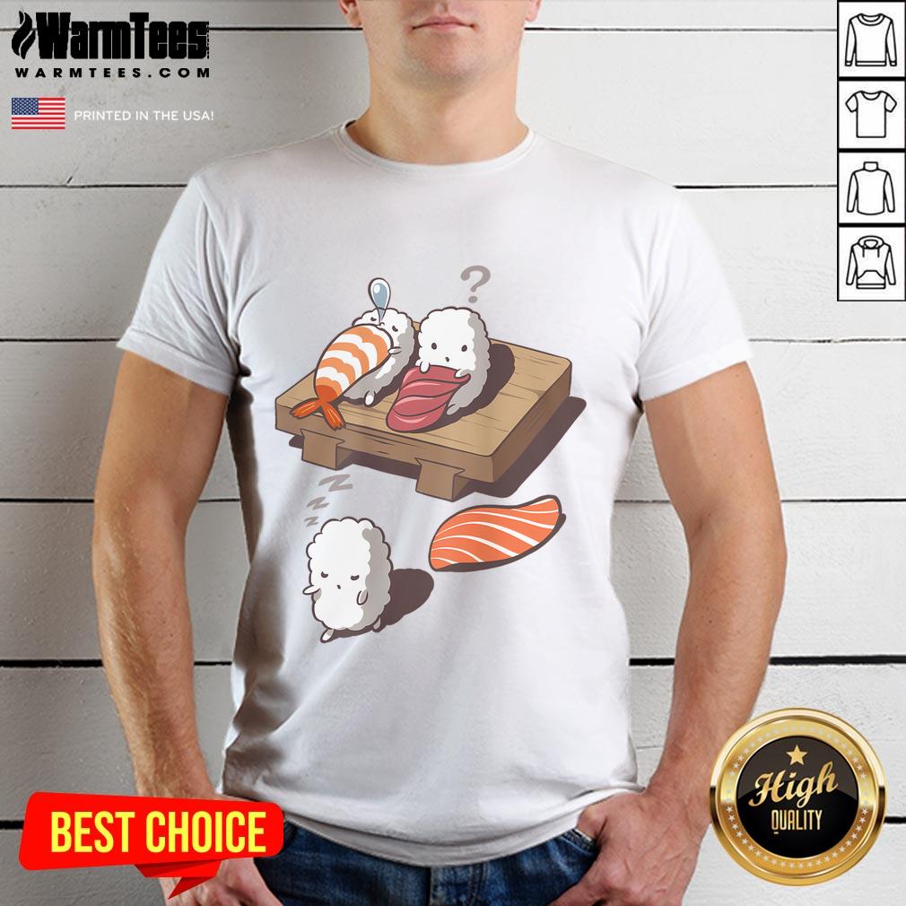 Cute And Funny Japanese Nigiri Sushi Sleepwalking T-Shirt