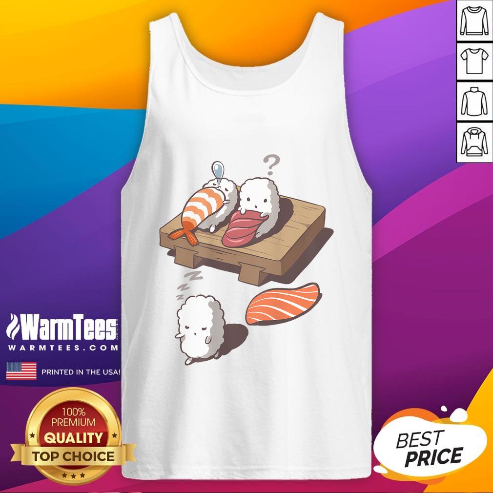 Cute And Funny Japanese Nigiri Sushi Sleepwalking T-Shirt - Image 4