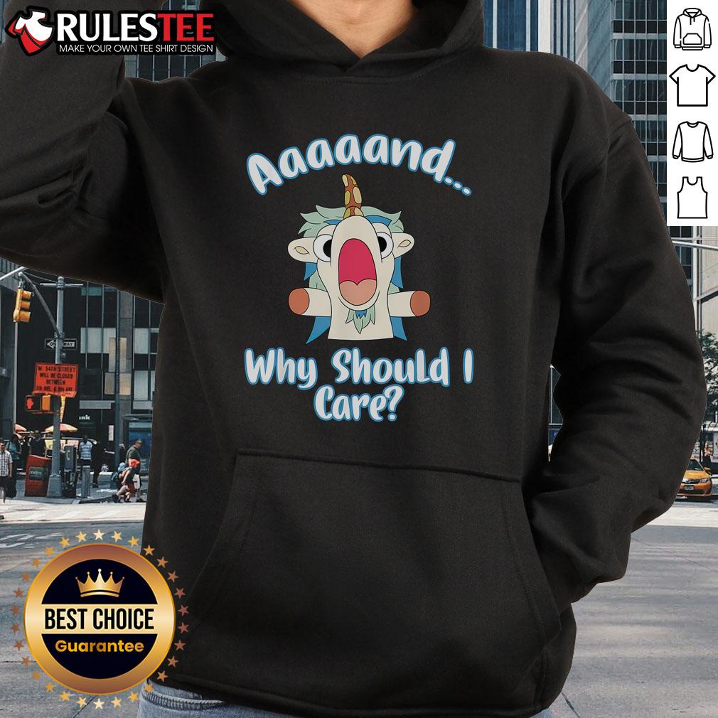 Cute And Why Should I Care Sarcastic Unicorn T-Shirt - Image 2
