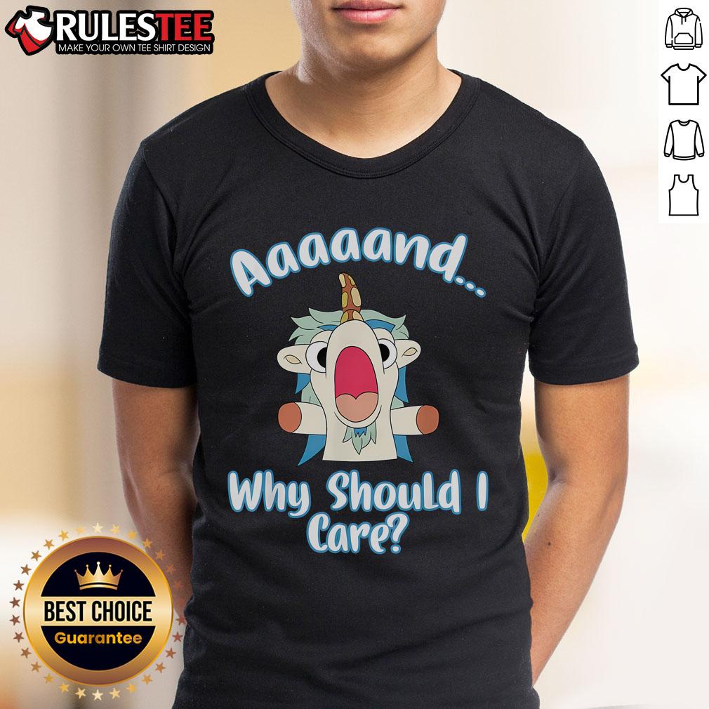 Cute And Why Should I Care Sarcastic Unicorn T-Shirt