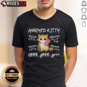 Cute Angry Cat Moody Annoyed Kitty T-Shirt