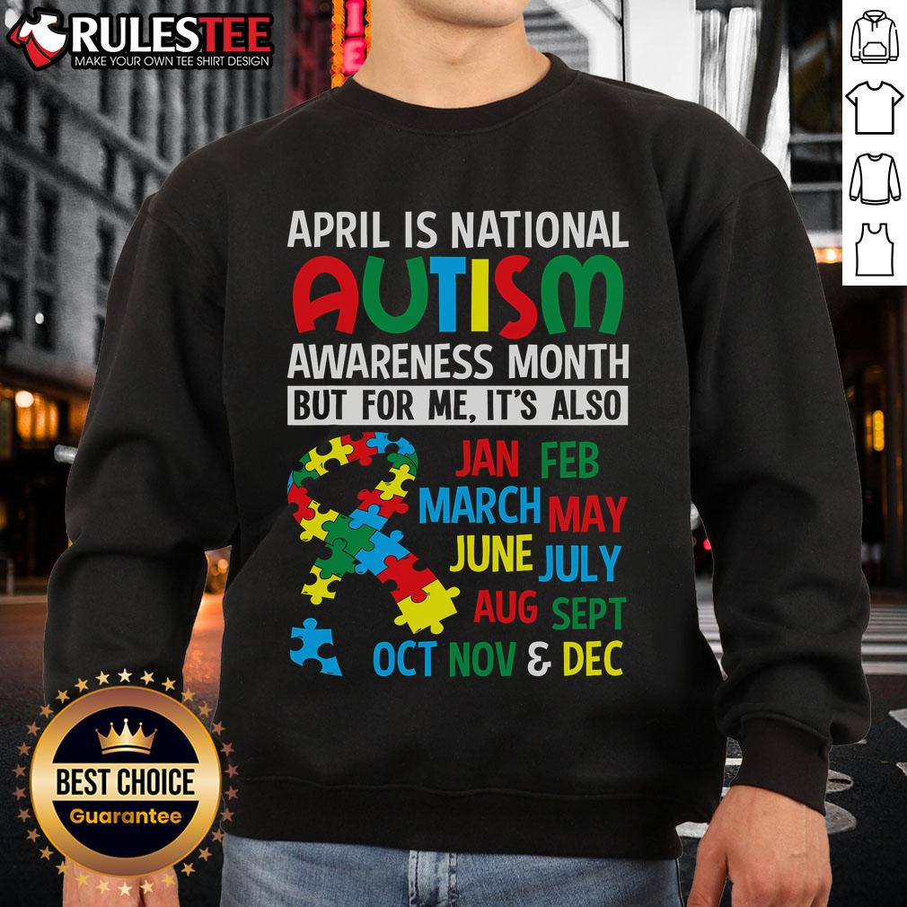 Cute April Is National Autism Awareness Month T-Shirt - Image 5