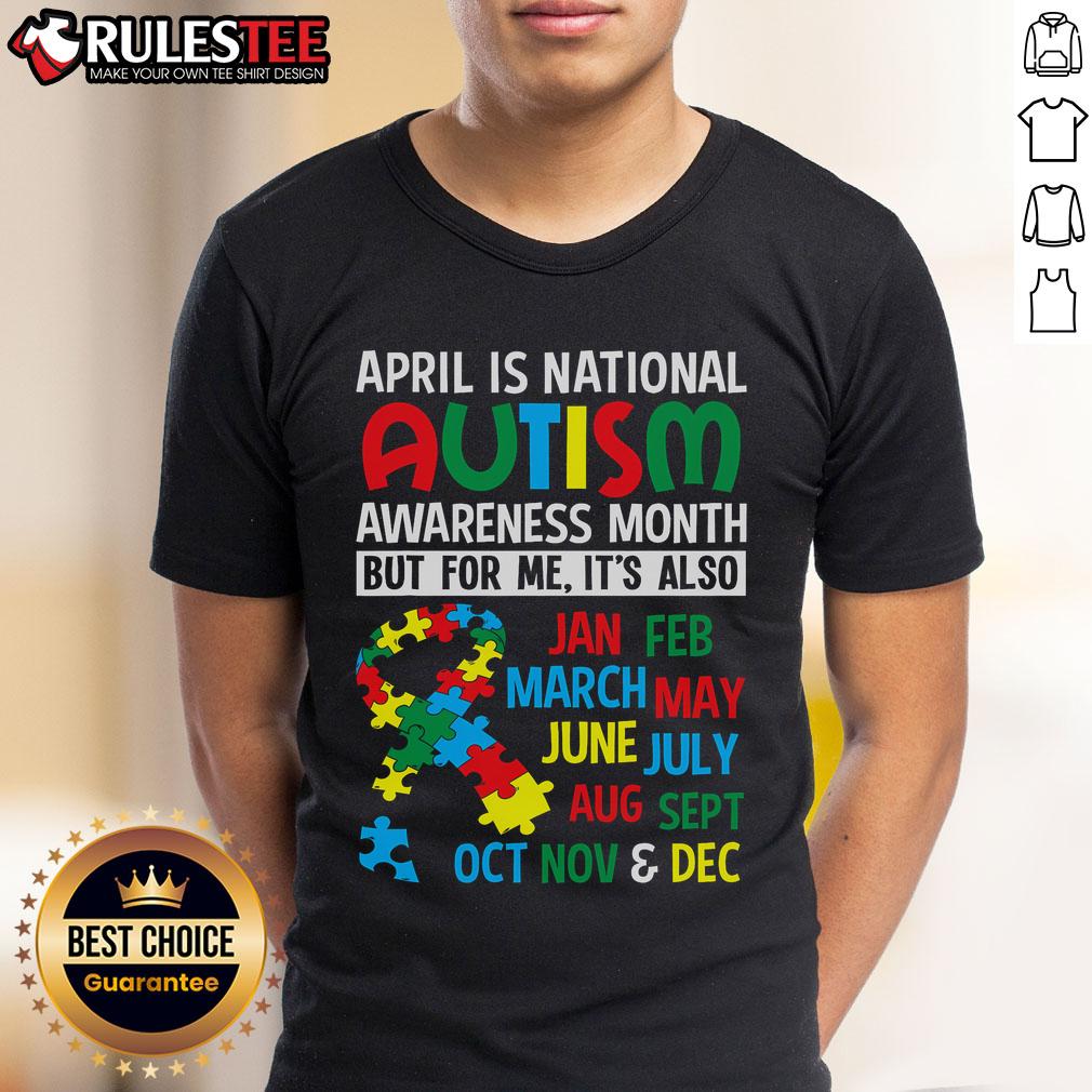 Cute April Is National Autism Awareness Month T-Shirt