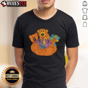 Cute Bear In The Blue House T-Shirt