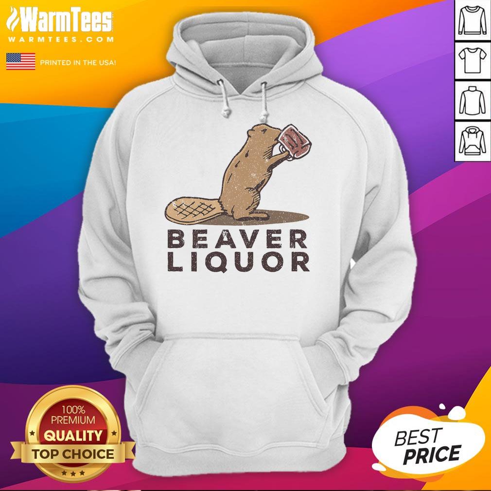 Cute Beaver Liquor Drinking T-Shirt - Image 2