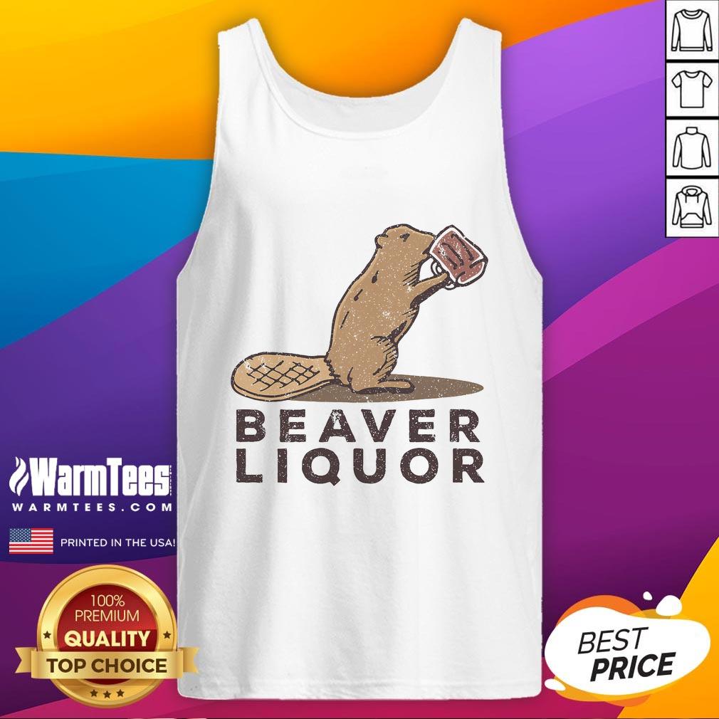 Cute Beaver Liquor Drinking T-Shirt - Image 4