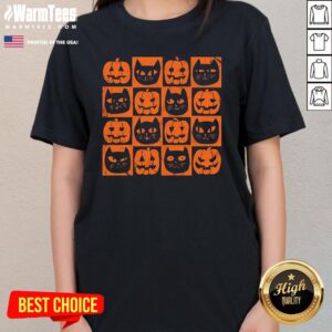 Alternative view of Cute Black Cats And Pumpkins T-Shirt
