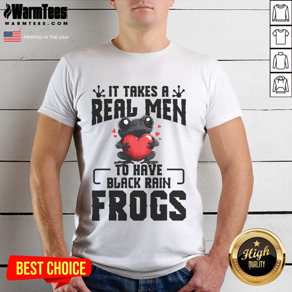 Cute Black Rain Frog Enclosure Terrarium Dad Rain Frog T-Shirt