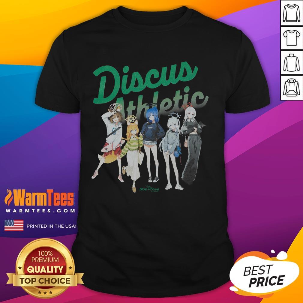 Cute Blue Archive Discus Athletic T-Shirt