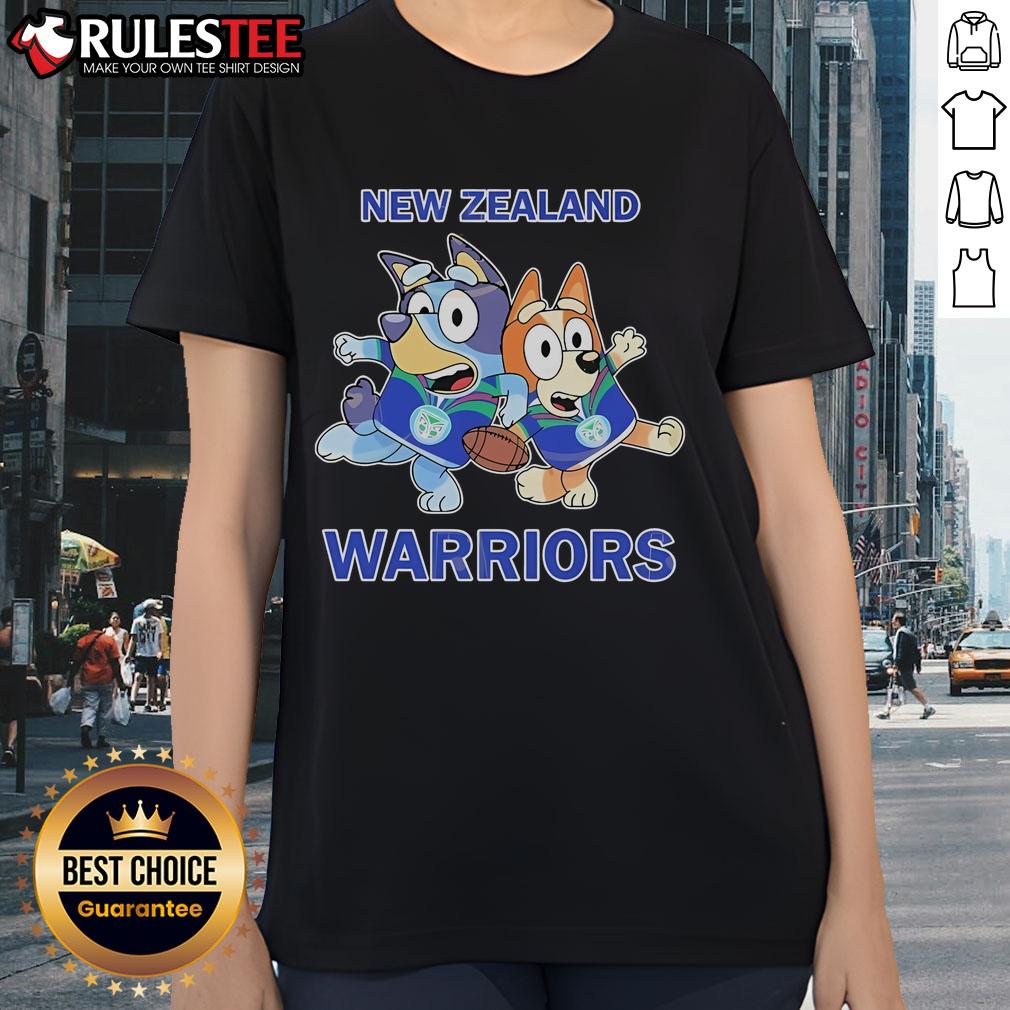 Cute Bluey X New Zealand Warriors T-Shirt - Image 3