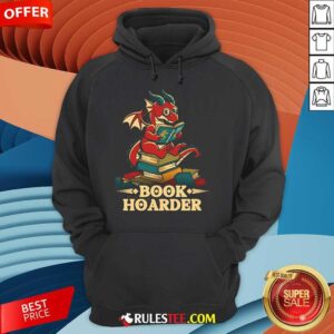 Alternative view of Cute Book Hoarder Dragon T-Shirt