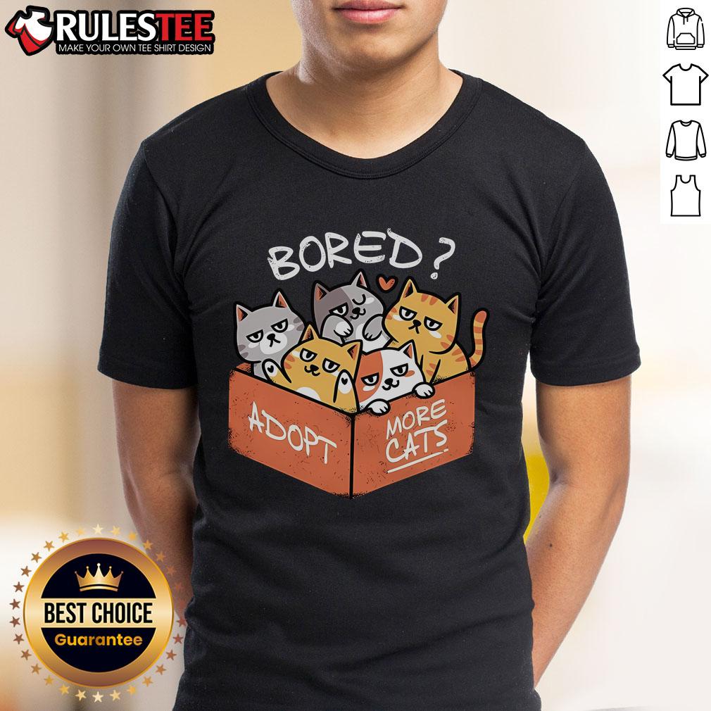 Cute Bored Adopt More Cats T-Shirt