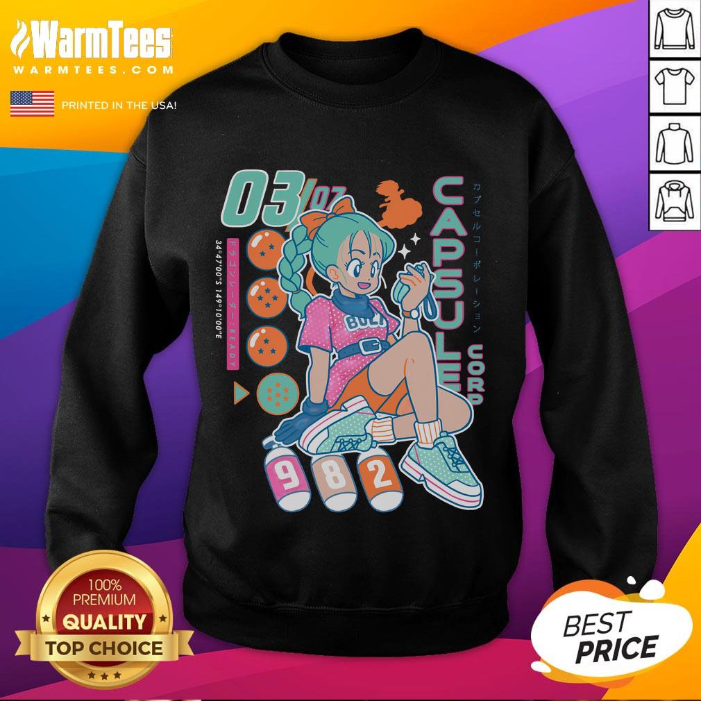 Cute Bulma Boyfriend Detector Capsule Corporation Anime Retro T-Shirt - Image 5