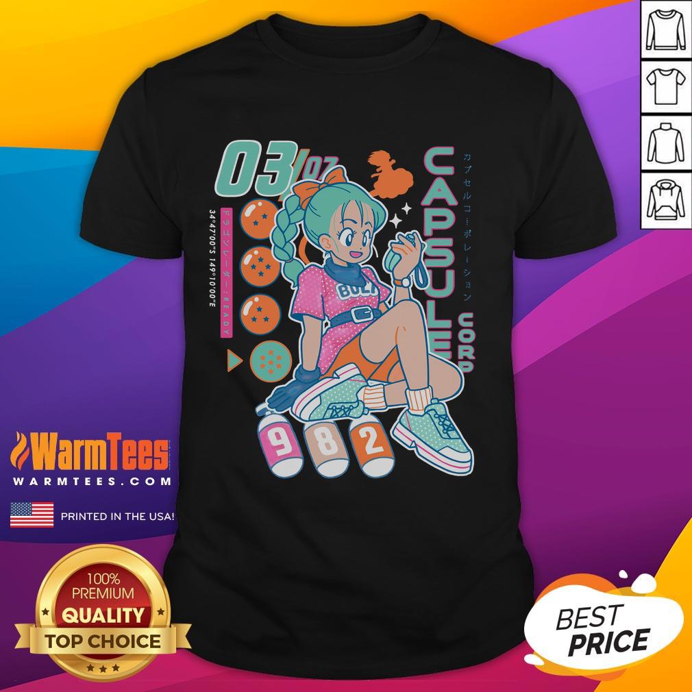 Cute Bulma Boyfriend Detector Capsule Corporation Anime Retro T-Shirt