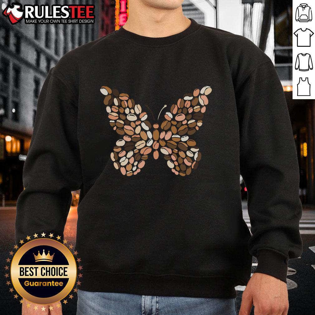 Cute Butterfly Wing Coffee T-Shirt - Image 5