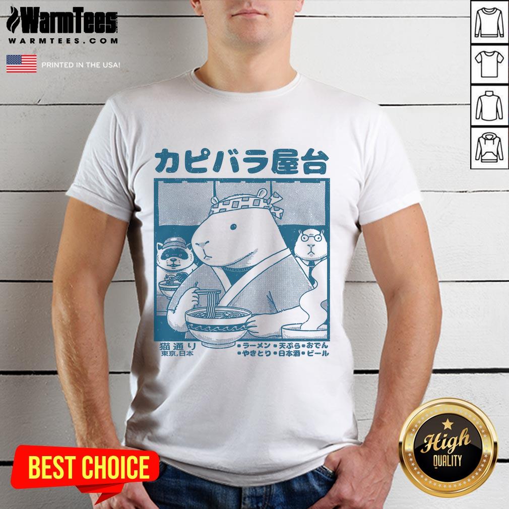 Cute Capy Food Cart T-Shirt