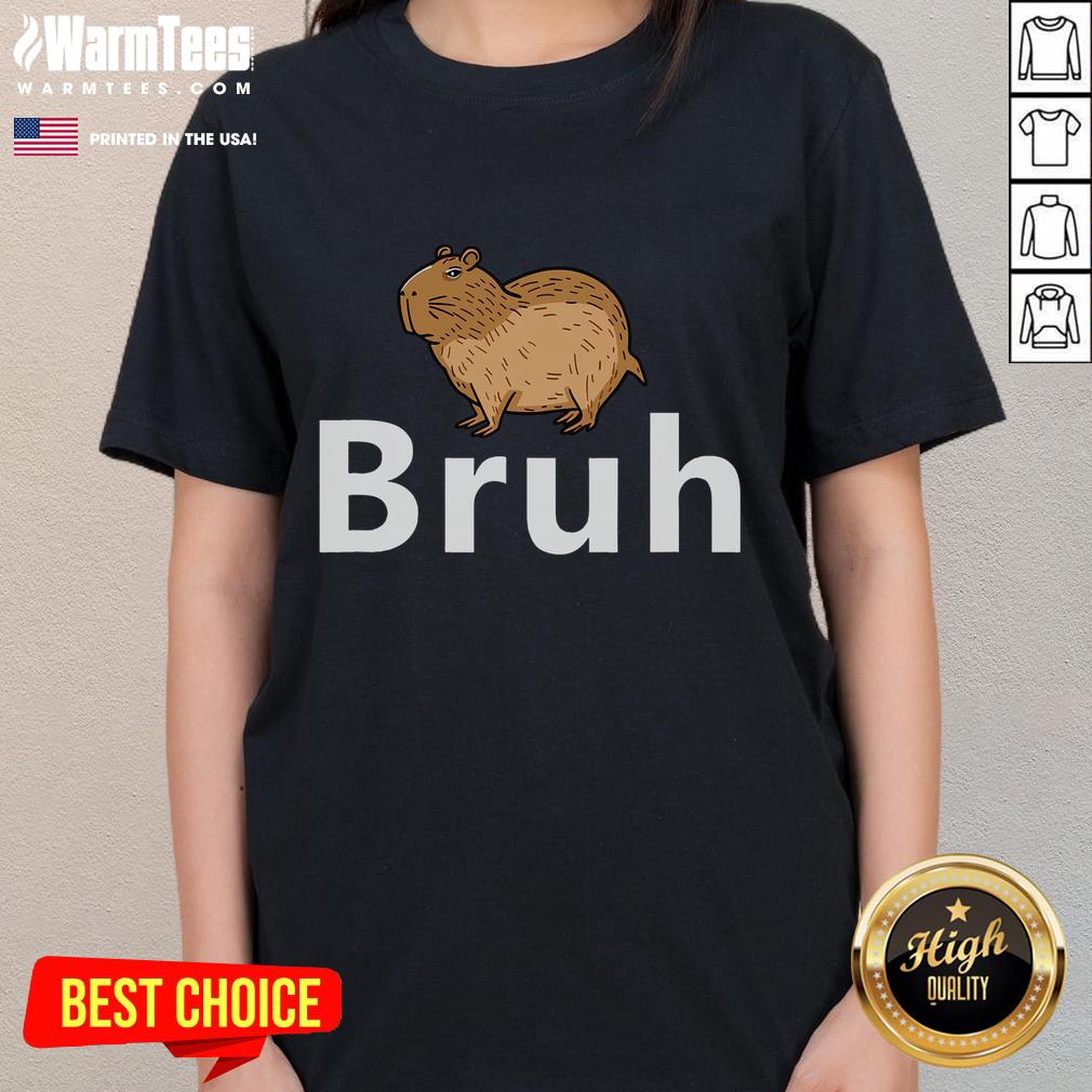 Cute Capybara Bruh T-Shirt - Image 3