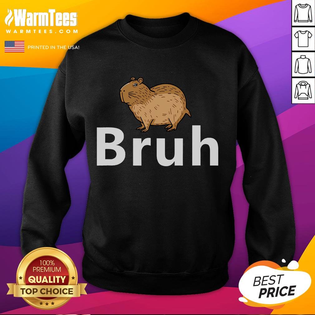 Cute Capybara Bruh T-Shirt - Image 5