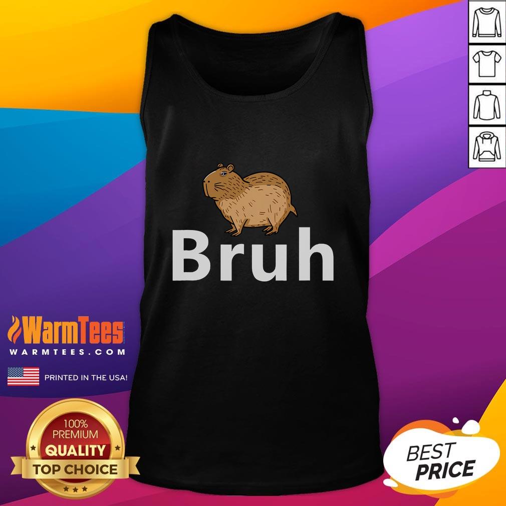 Cute Capybara Bruh T-Shirt - Image 4