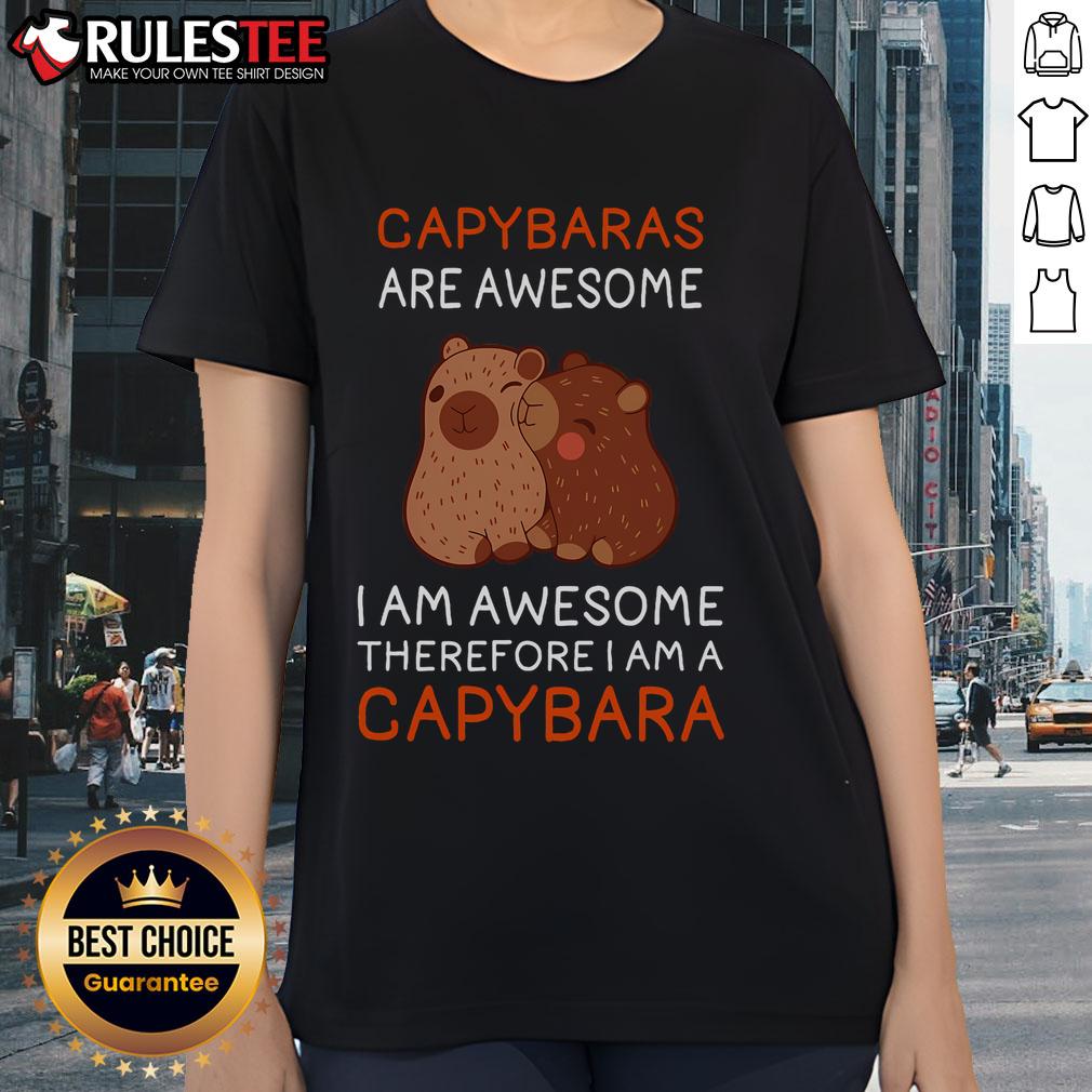 Cute Capybara Capybaras Are Awesome Capybara Lover T-Shirt - Image 3