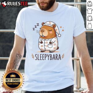 Cute Capybara Sleep Pajamas Nightgown Sleepybara T-Shirt