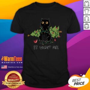 Cute Cat And Christmas Tree T-Shirt