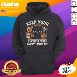 Alternative view of Cute Cat I Hate Morning People Keep Your Cheerful Vibes Away From Me T-Shirt