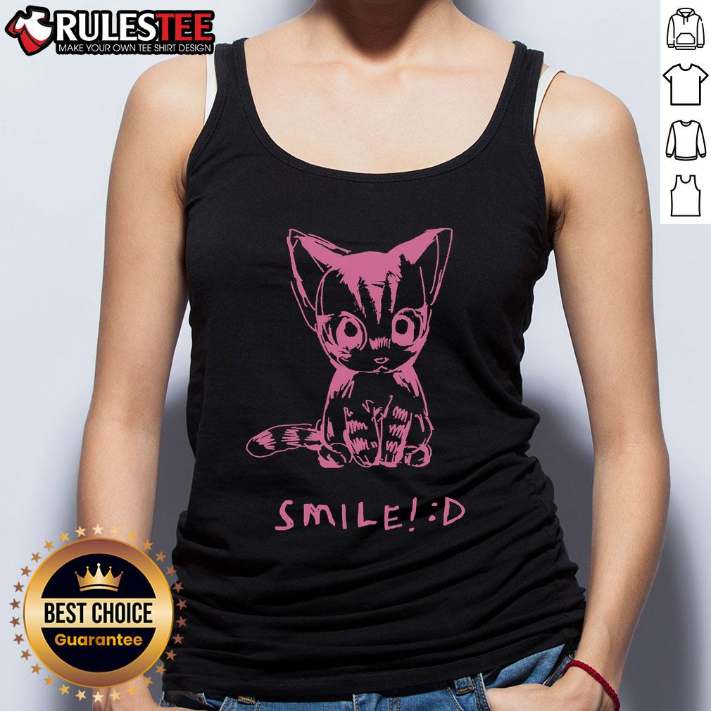 Cute Cat Smile T-Shirt - Image 4