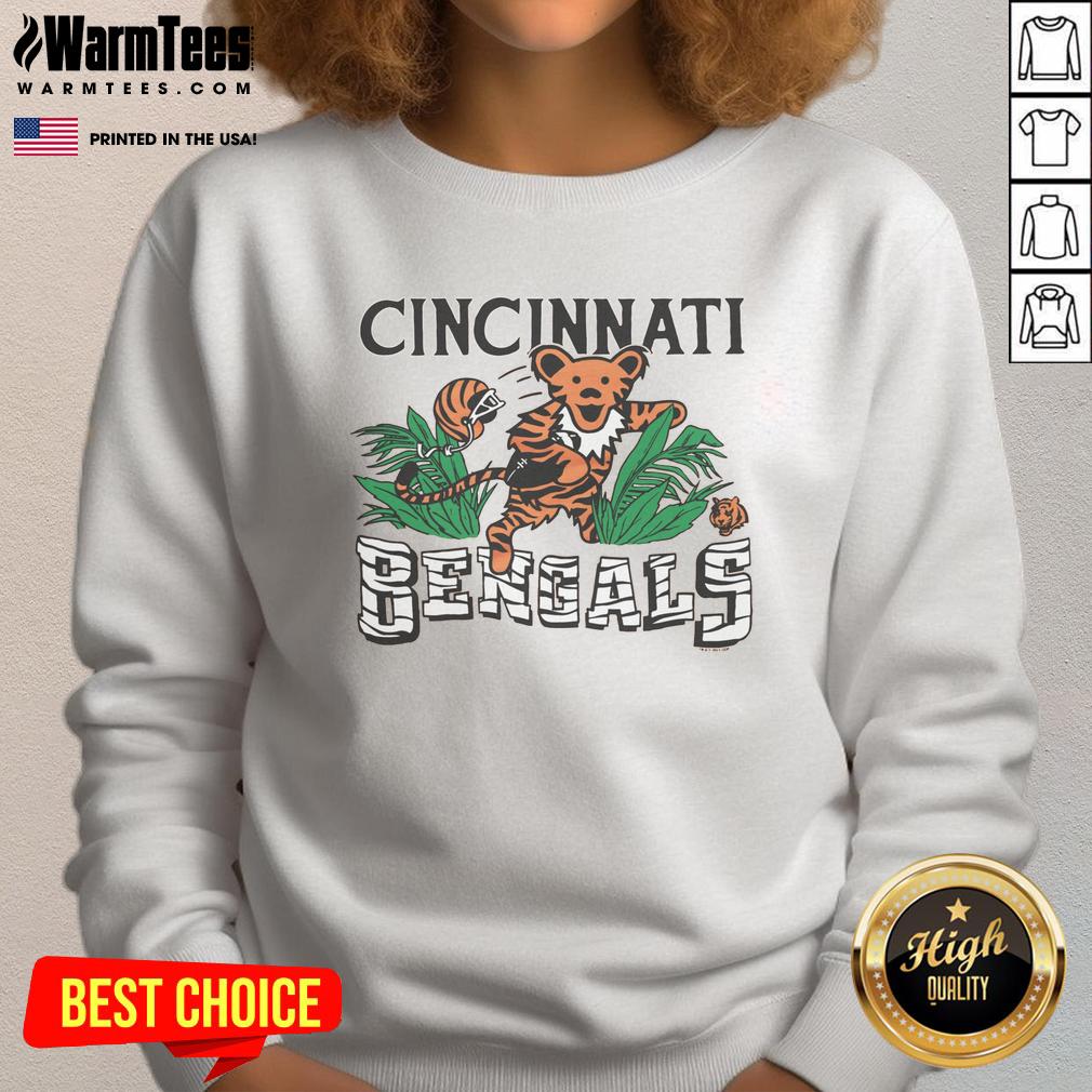 Cute Cincinnati Bengals Homage NFL x Grateful Dead T-Shirt - Image 5