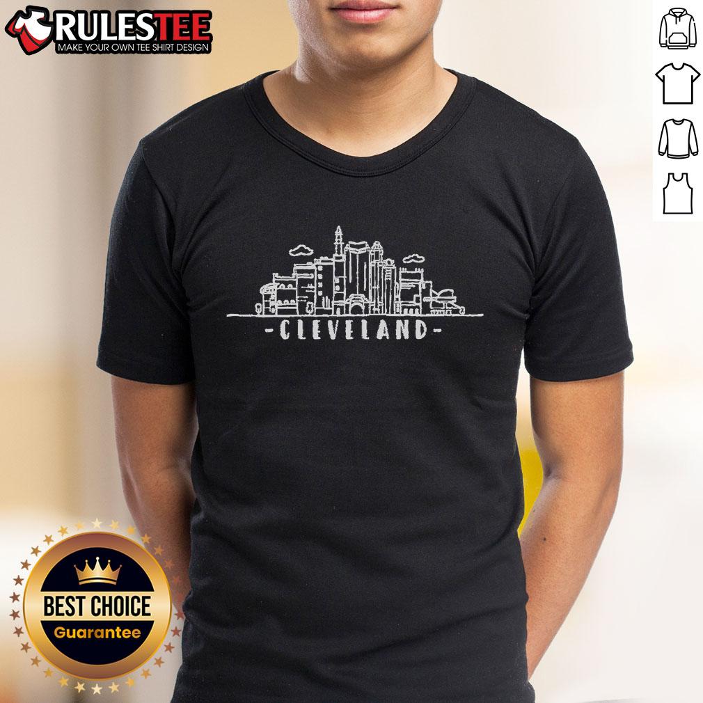 Cute Cleveland Ohio Skyline T-Shirt