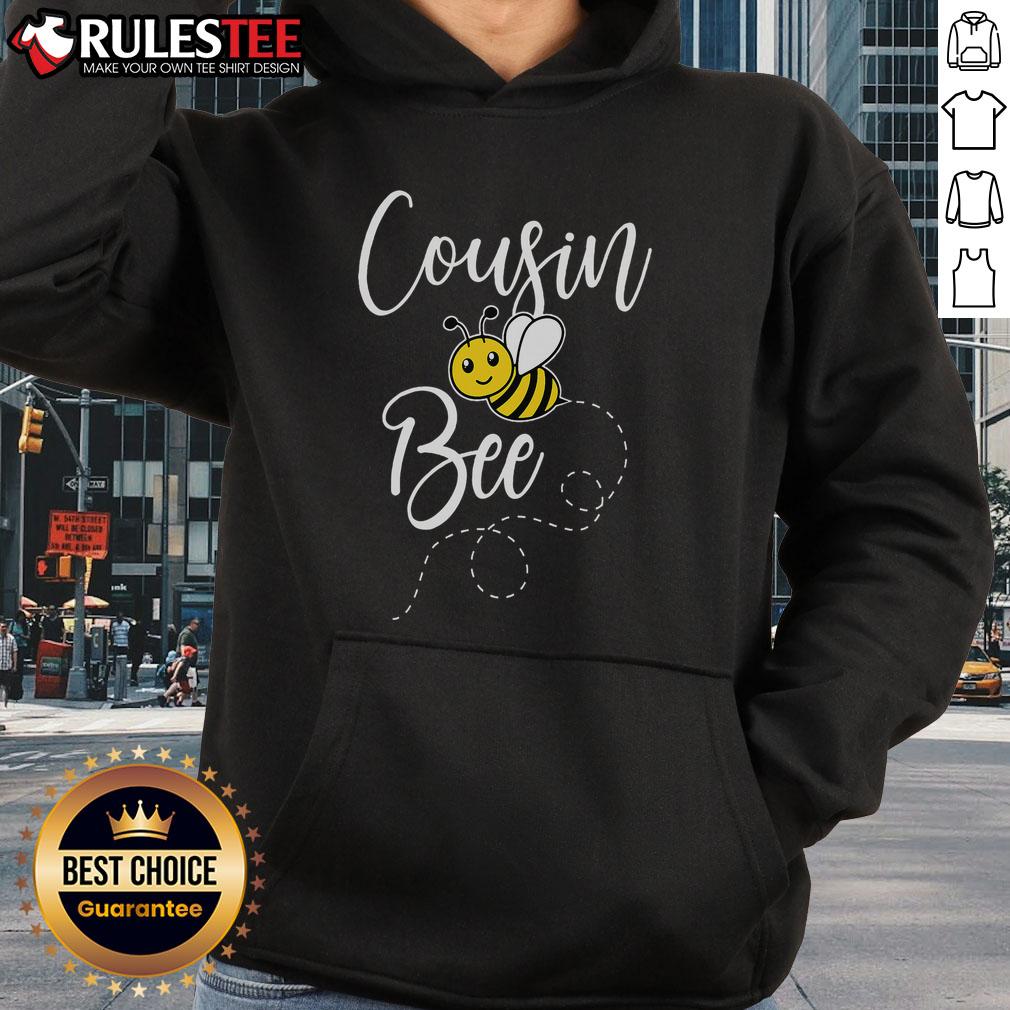 Cute Cousin Of The Bee Day Girl Hive Family Matching Birthday T-Shirt - Image 2