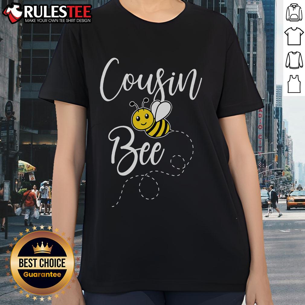 Cute Cousin Of The Bee Day Girl Hive Family Matching Birthday T-Shirt - Image 3