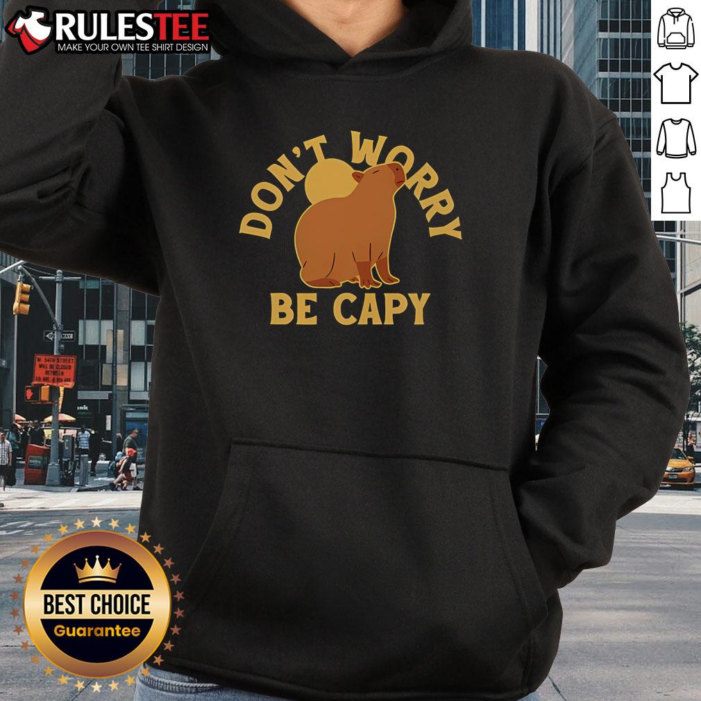 Cute Don't Worry Be Capy T-Shirt - Image 2