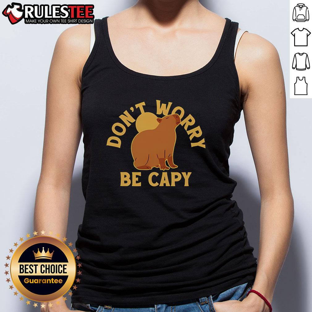 Cute Don't Worry Be Capy T-Shirt - Image 4