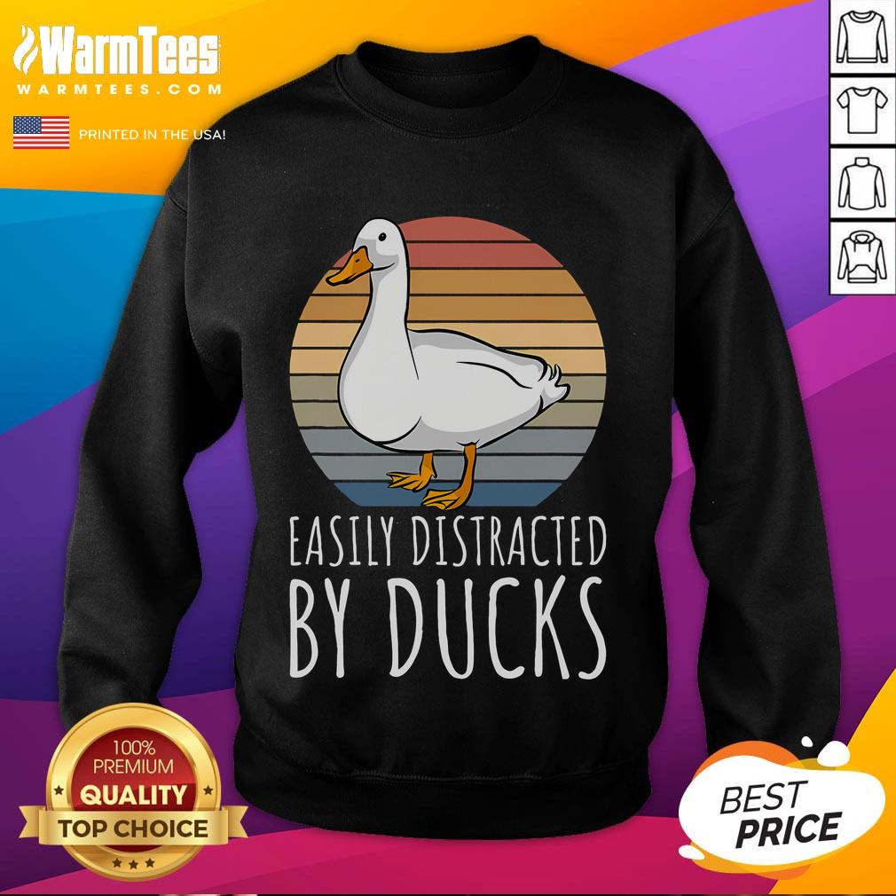 Cute Duck Easily Distracted By Ducks T-Shirt - Image 5