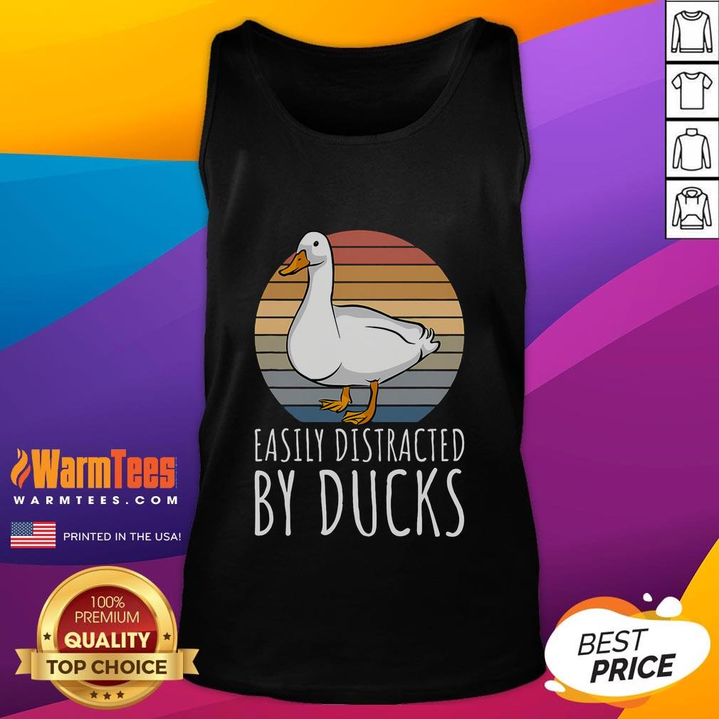 Cute Duck Easily Distracted By Ducks T-Shirt - Image 4