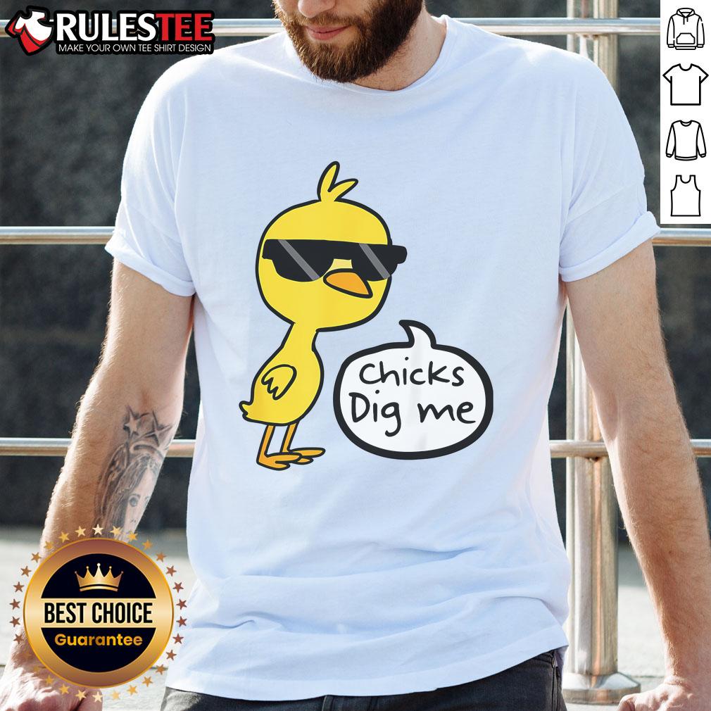 Cute Easter Chicks Dig Me Happy Easter Yellow Chick T-Shirt