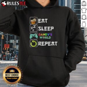 Alternative view of Cute Eat Sleep Dandy World Repeat Gaming Saying Meme T-Shirt