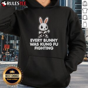 Alternative view of Cute Every Bunny Was Kung Fu Fighting Funny Rabbit Martial Art T-Shirt