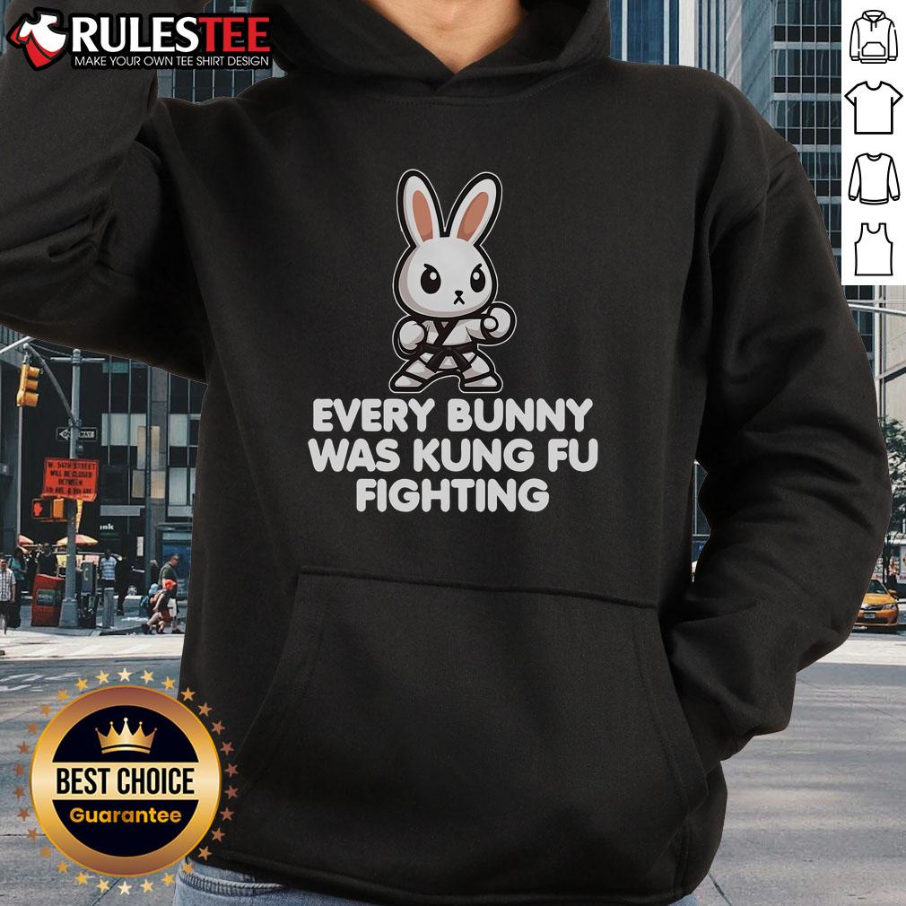 Cute Every Bunny Was Kung Fu Fighting Funny Rabbit Martial Art T-Shirt - Image 2