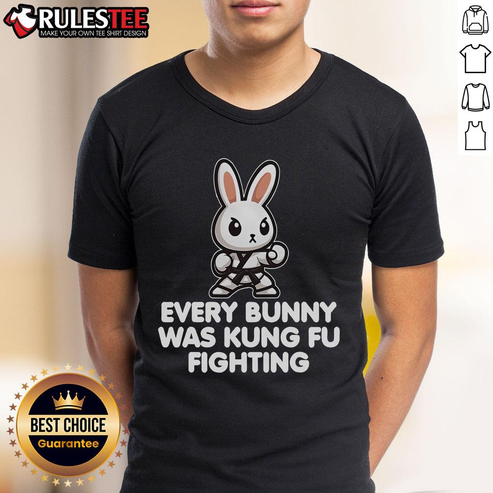 Cute Every Bunny Was Kung Fu Fighting Funny Rabbit Martial Art T-Shirt